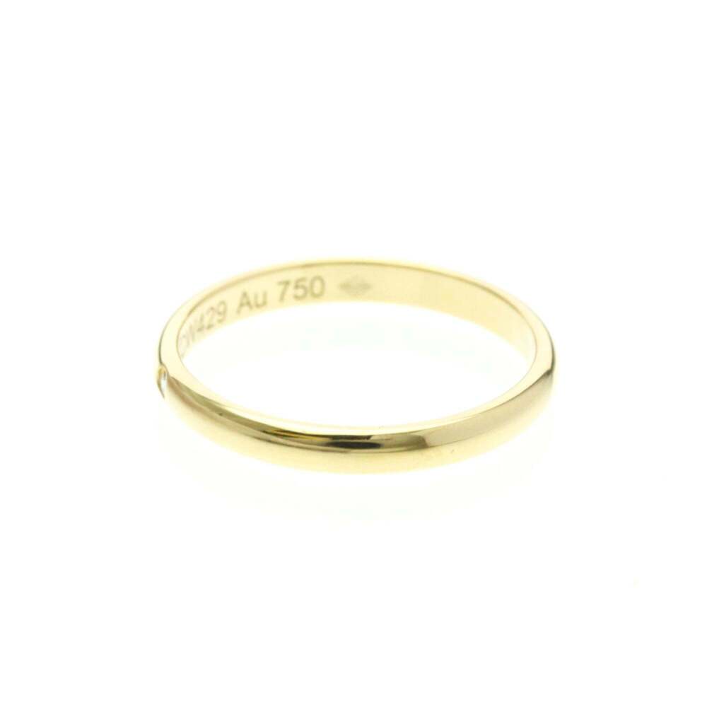 Cartier 1895 Wedding Ring With 1 Diamond Yellow Gold (18K) Fashion Diamond Ba... - Picture 2 of 9